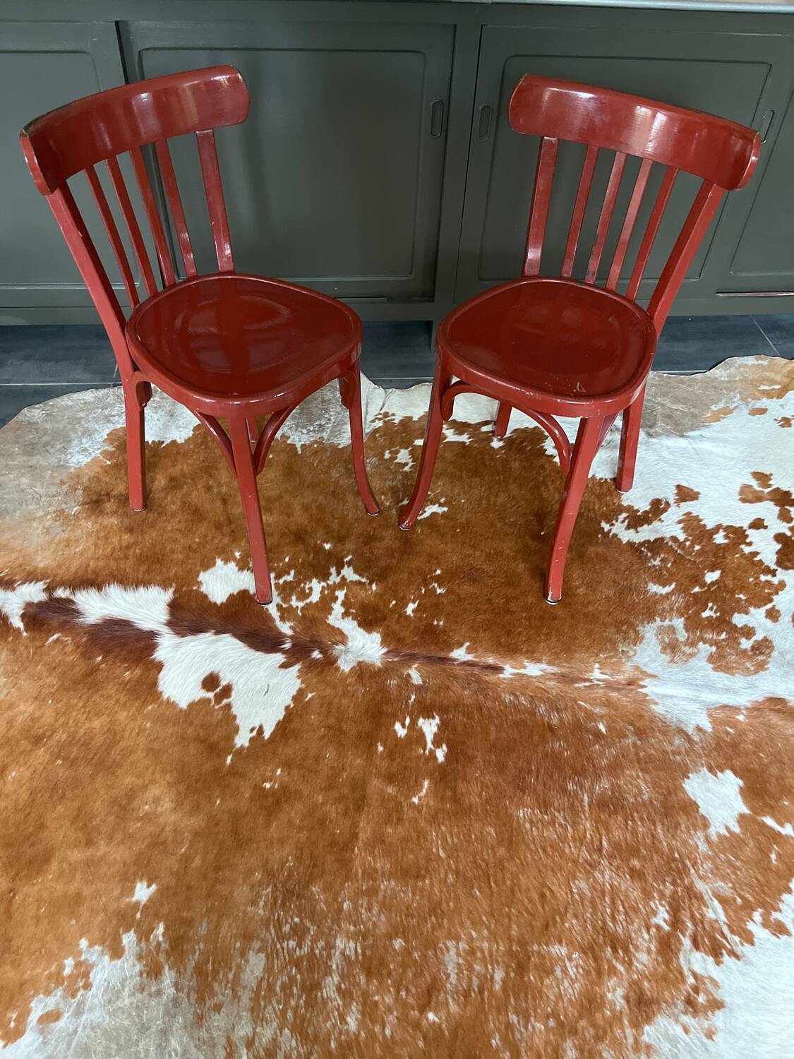 2 bistro chairs
