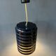 Vintage blue Danish mid-century pendant lamp