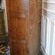 Double oak curtained filing cabinet