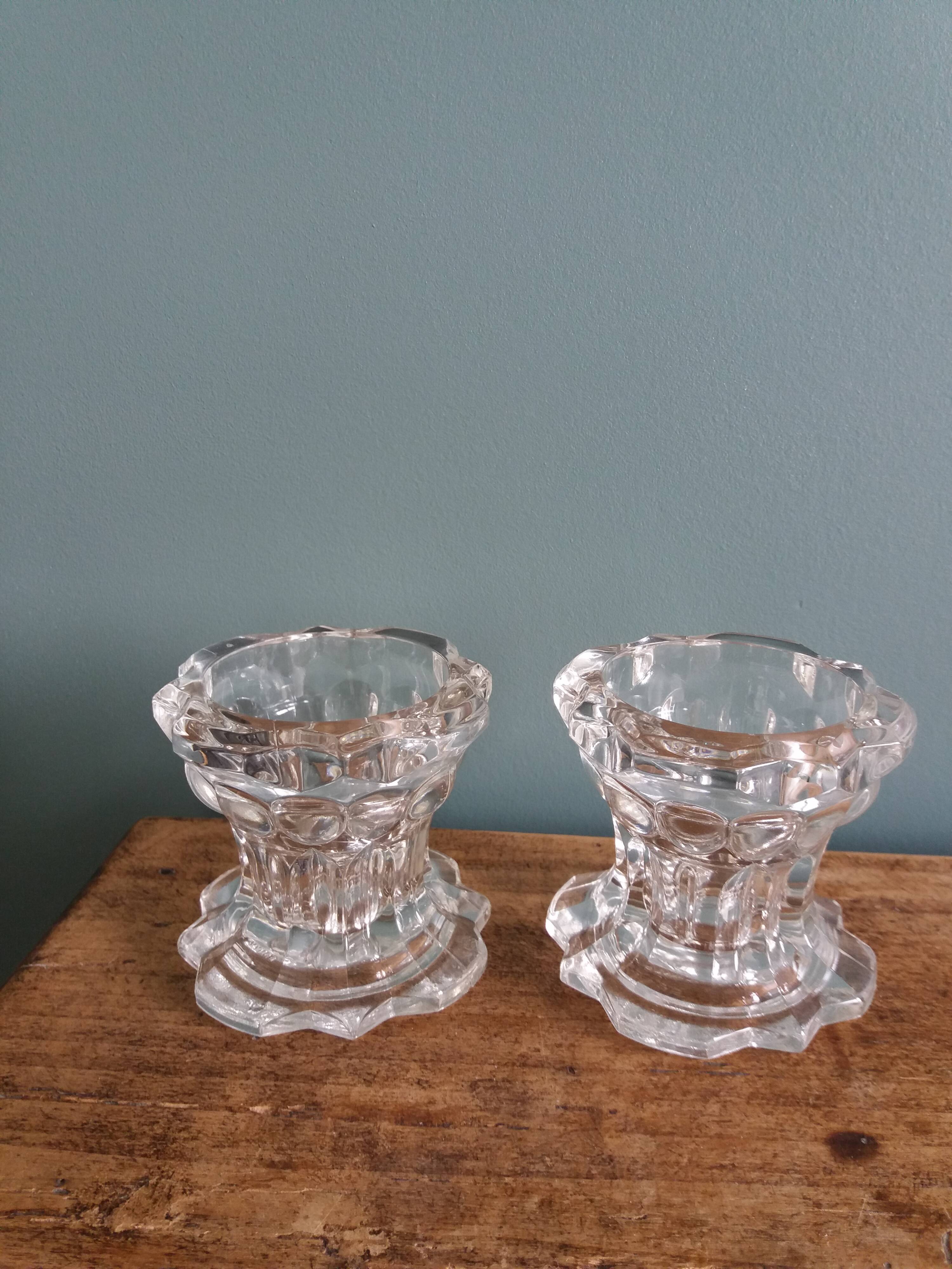 Reims glass candle holder