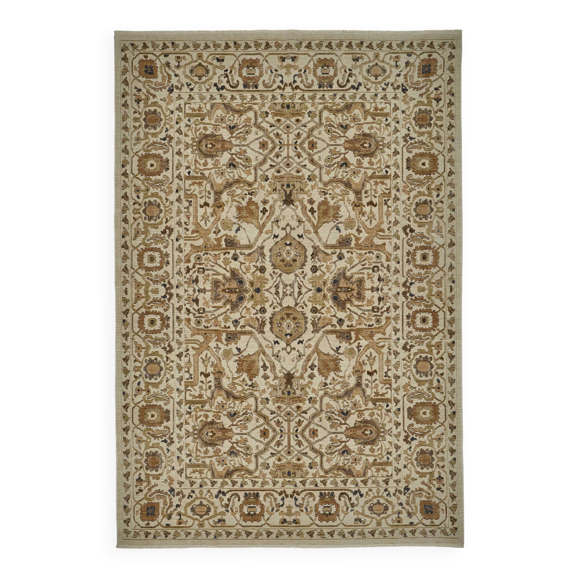 Turkish Handcrafted Loom Oushak Rug 201 cm x 298 cm