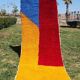 Handmade traditional pure wool carpet for the hallway, size 75x300 cm.