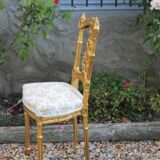Golden wooden chair