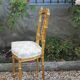 Golden wooden chair