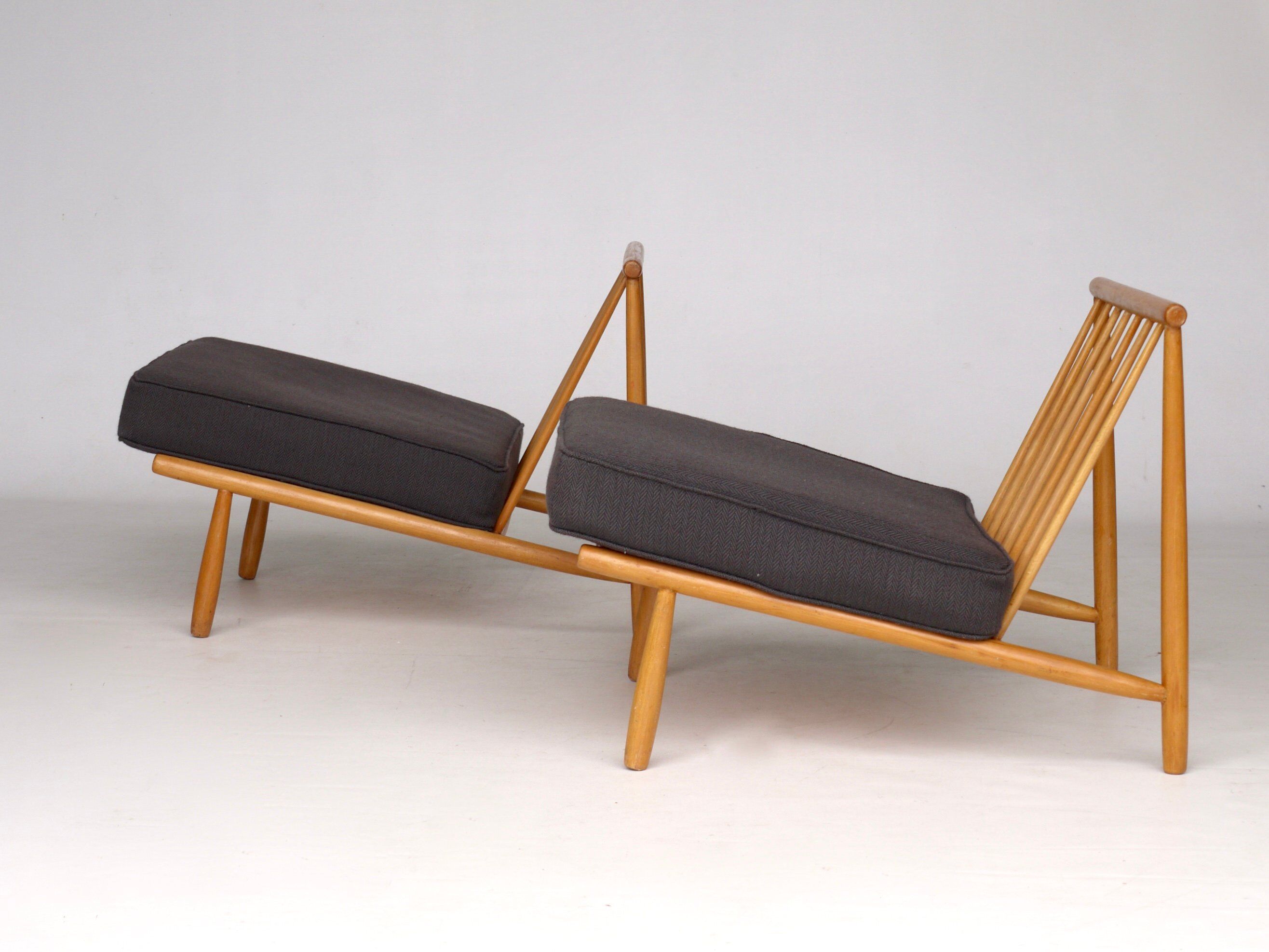 Mid-century domus lounge chairs by alf svensson for dux, 1950s, set of 2