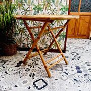 Vintage bamboo rattan table