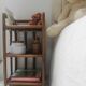 Etagère en rotin vintage