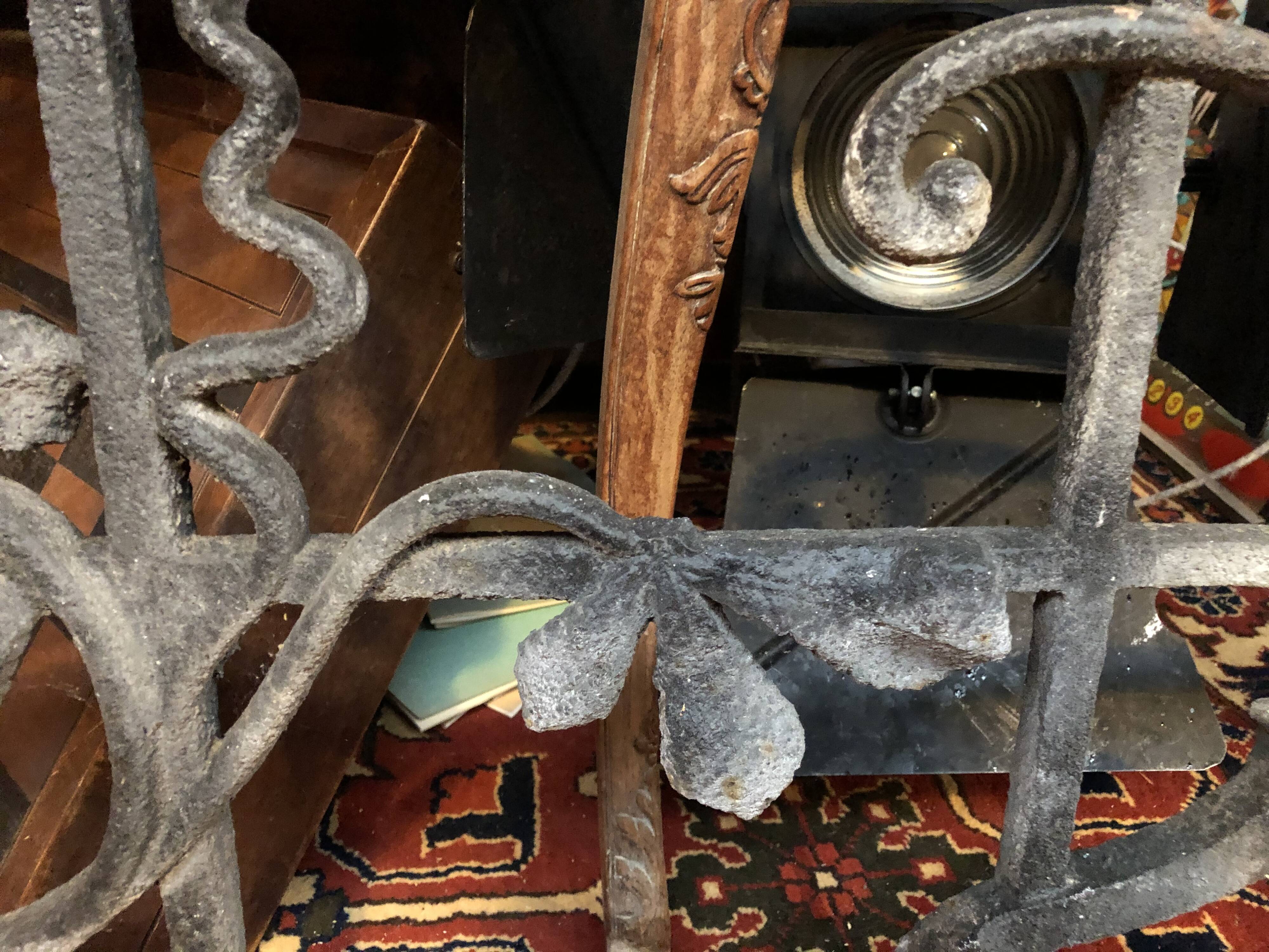 Art Nouveau iron cast iron railing