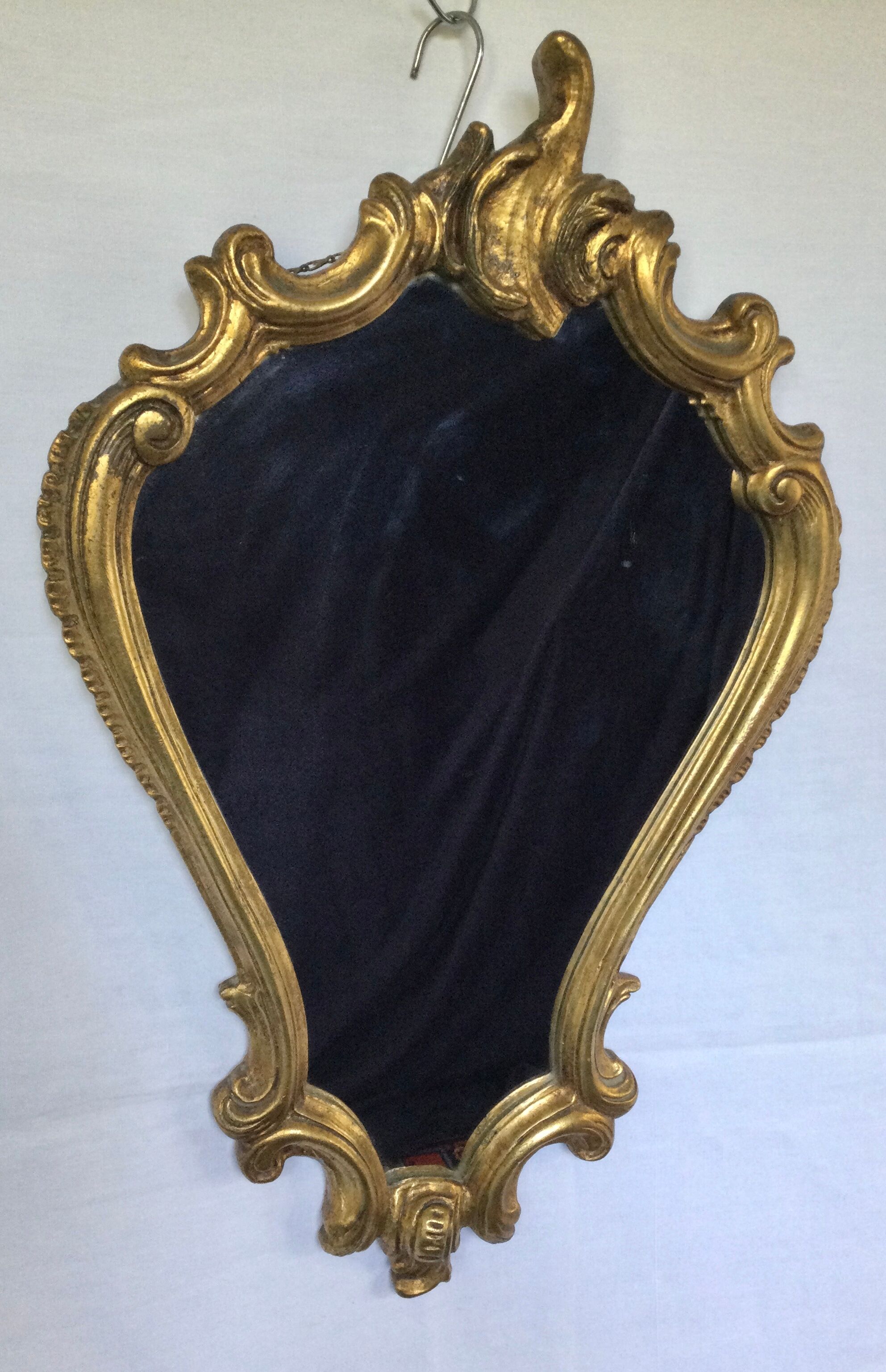 Gilded mirror Louis XV - 67x44cm