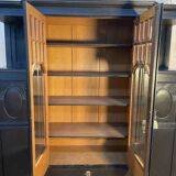 Display cabinet - Napoleon III / English cabinet in blackened wood