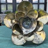 Vintage flower bronze wall lamp