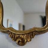 Louis XV style gold rock mirror
