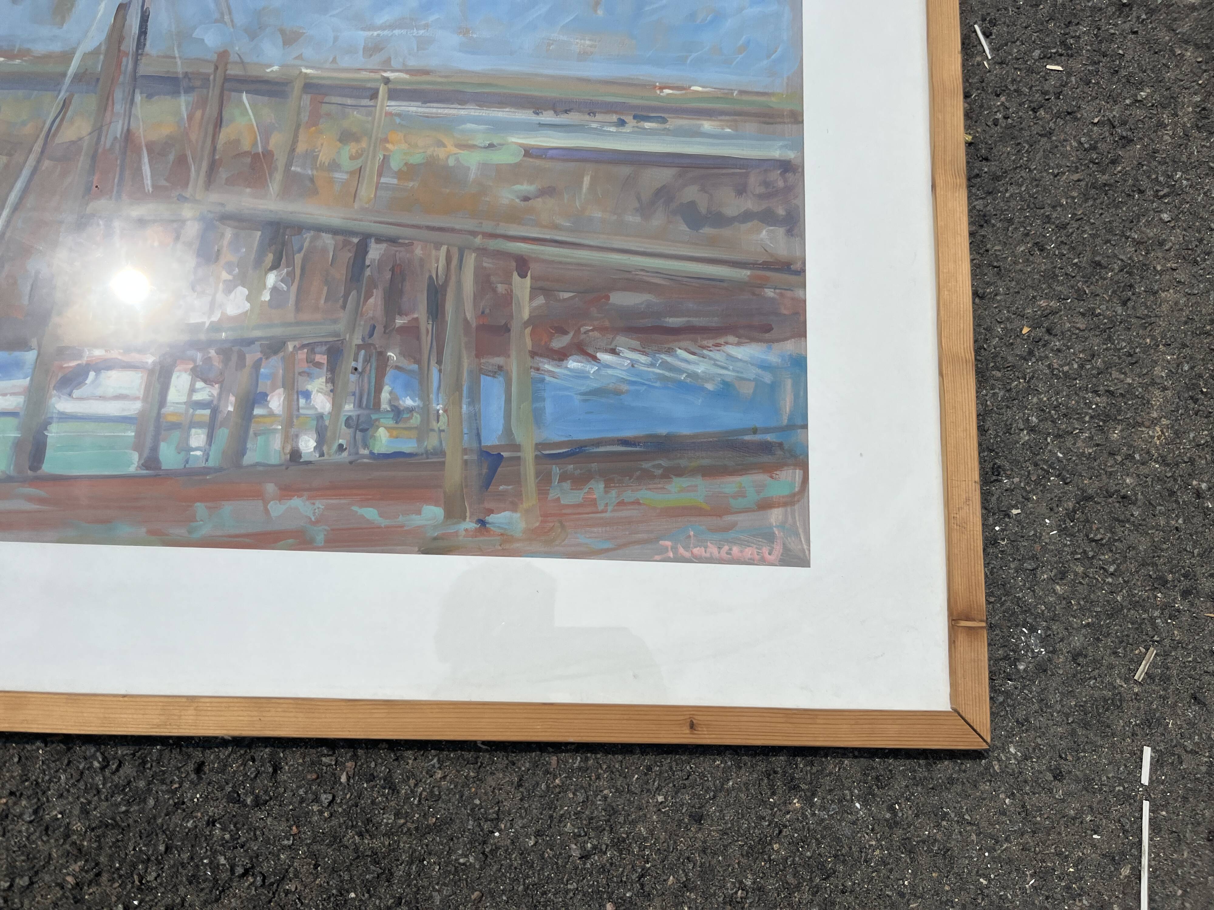 Tableau Peinture Impressionniste Port de Pêche