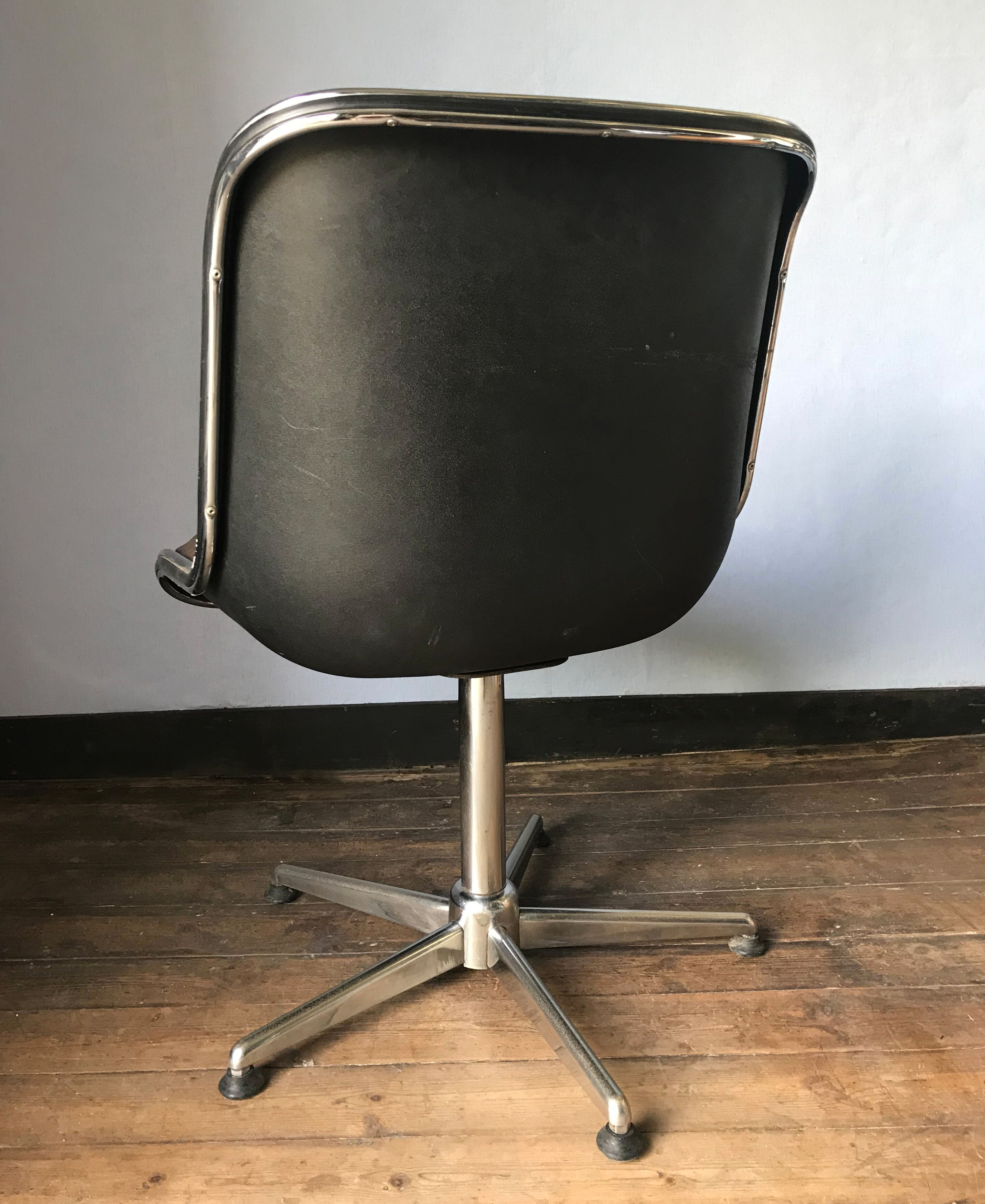 design armchair Charles Pollock, Knoll 60/70