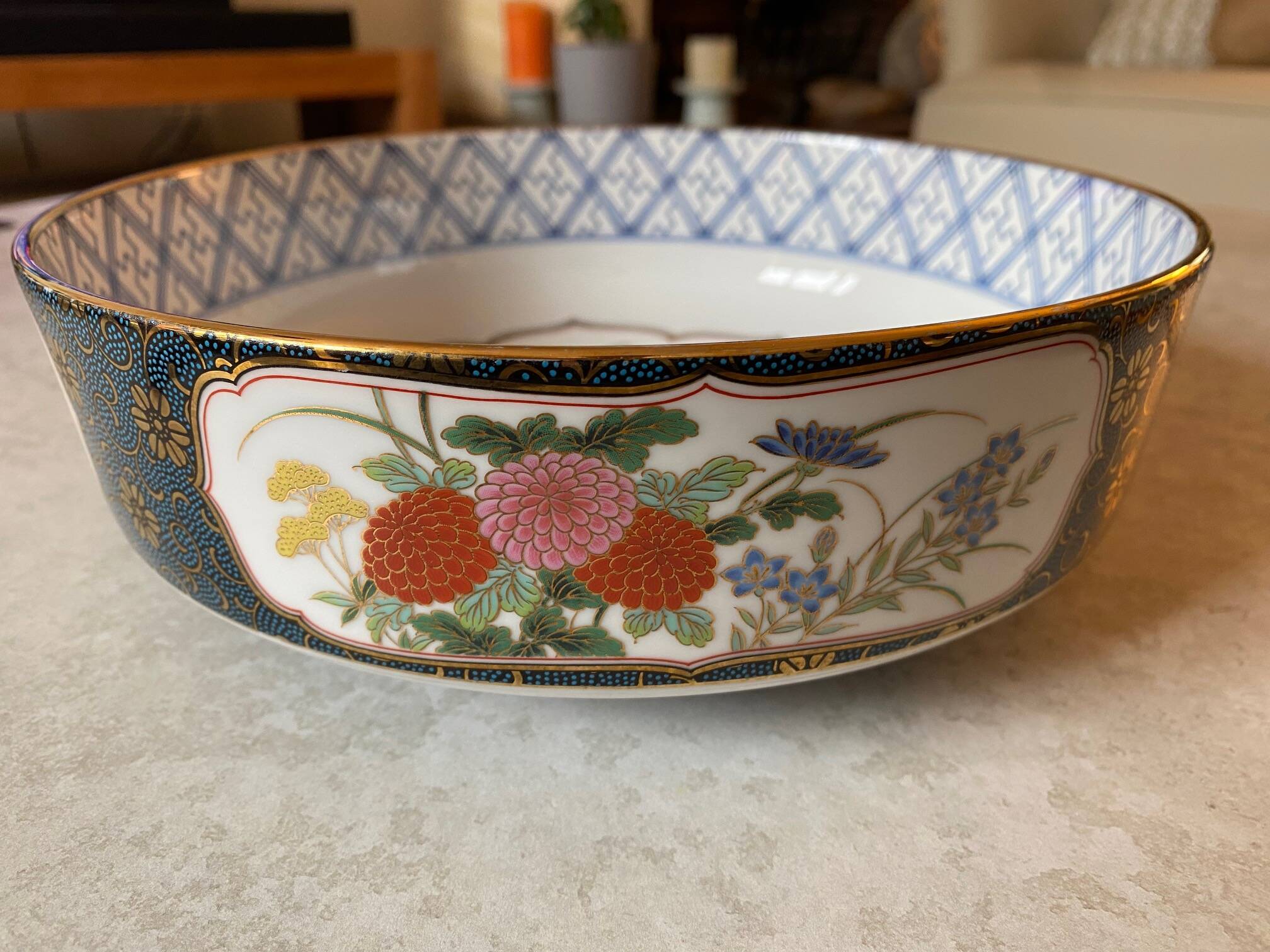Chinese porcelain salad bowl