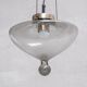 Smoked Glass and Brass RAAK Pendant Light (2 Available)