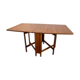 Scandinavian-style teak flap table