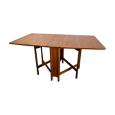 Scandinavian-style teak flap table