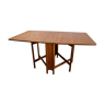 Scandinavian-style teak flap table