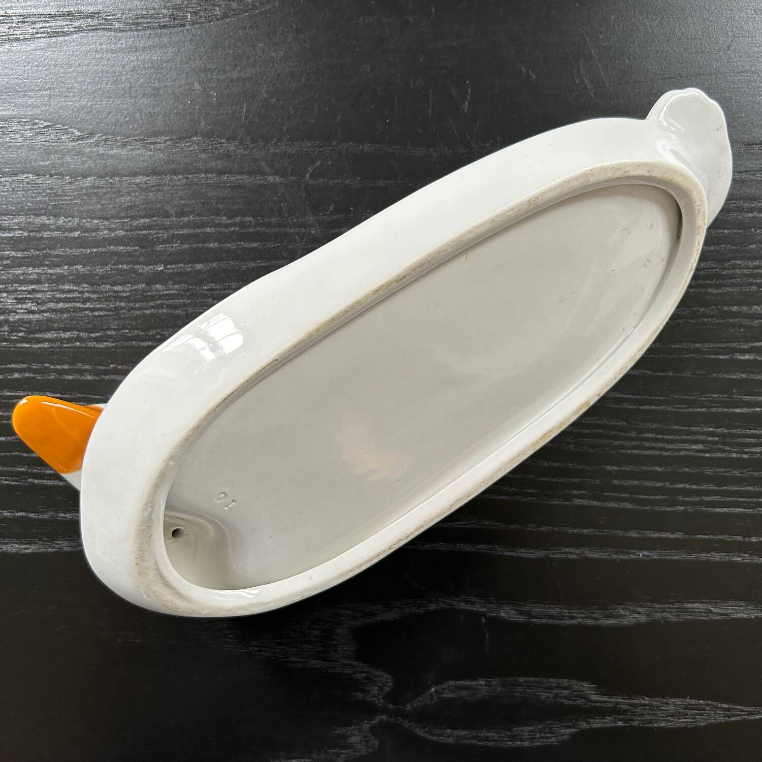 Porcelain duck dish