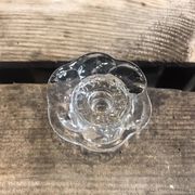 Vintage glass flower candle holders Arabia Finland