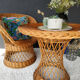 Wicker armchair and his table