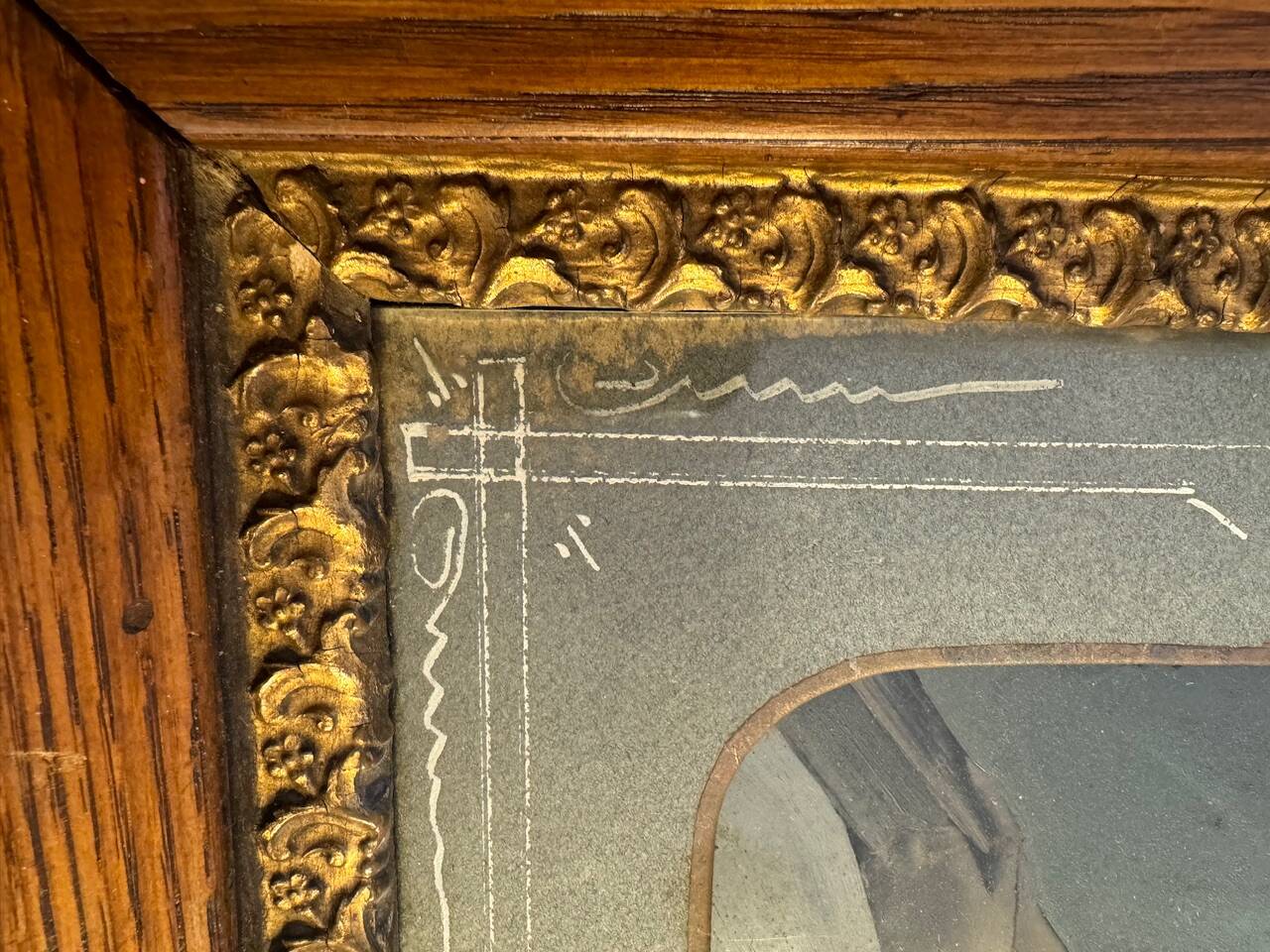 Old silver photograph, portrait, 19th century