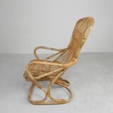Bamboo armchair by Tito Agnoli, 1960s