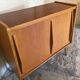 Vintage storage cabinet sliding doors and compass legs