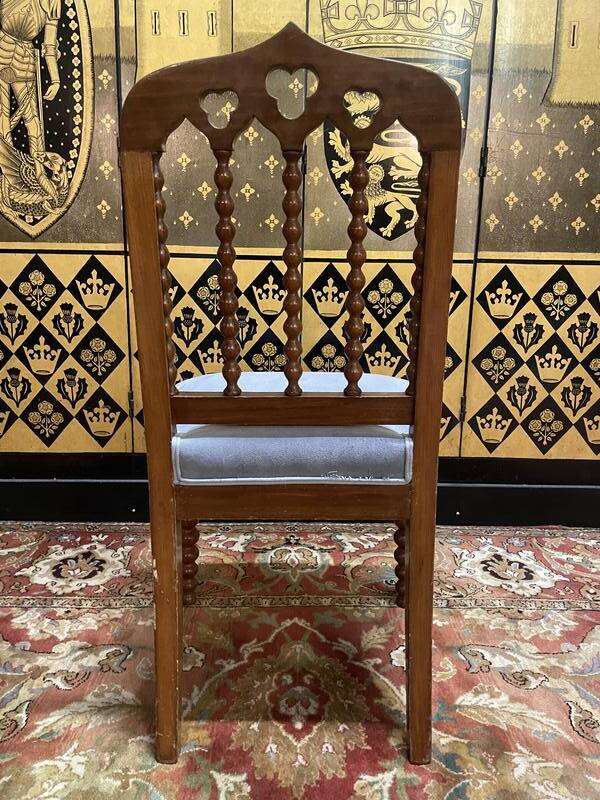 Set of 6 Restoration period "Chapelet" chairs