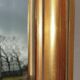 Beveled mirror gilded frame 140x42
