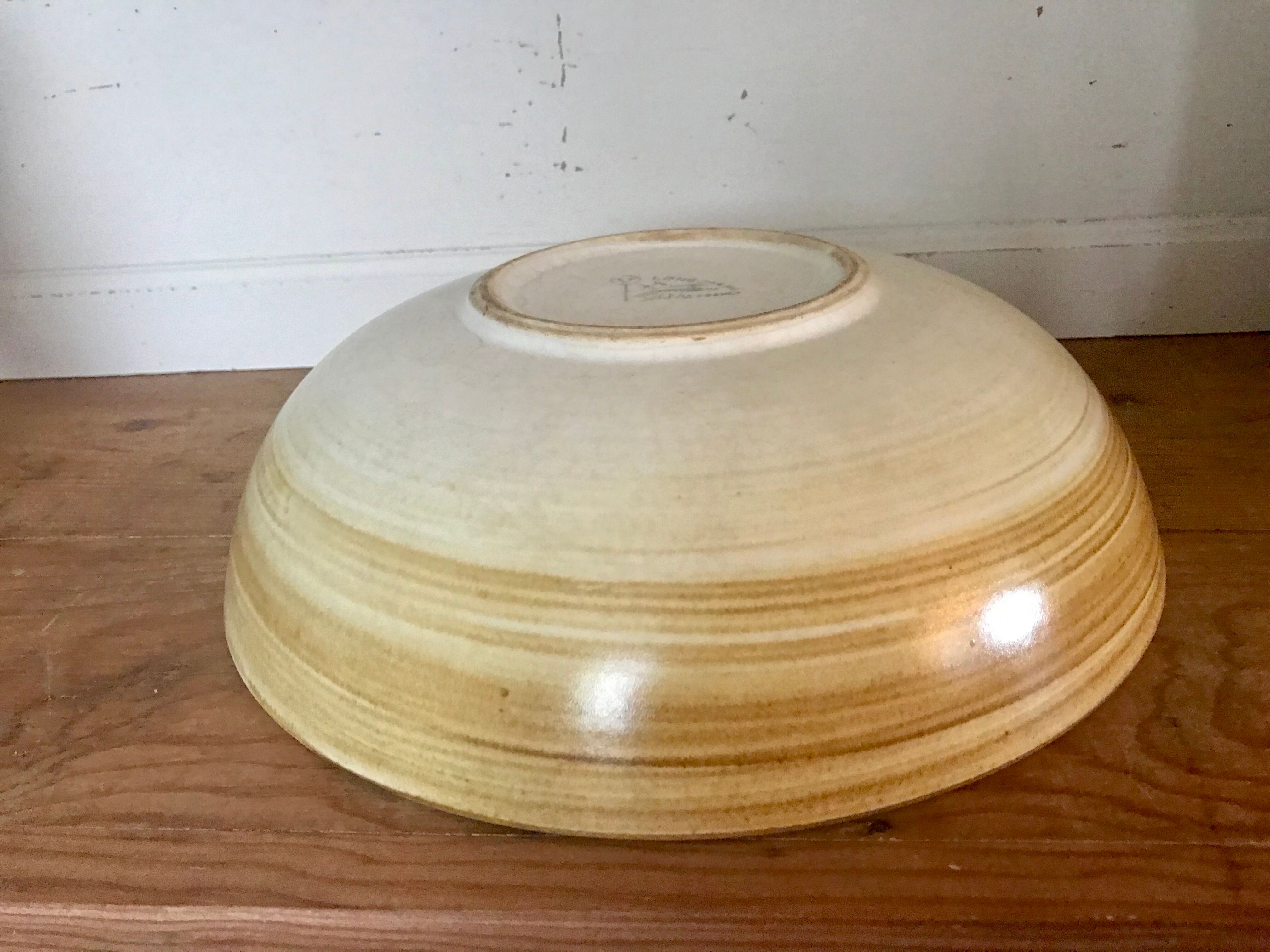 Longchamp vintage sandstone salad bowl