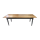 Large farm table 2m50 turned foot painted and waxed tray