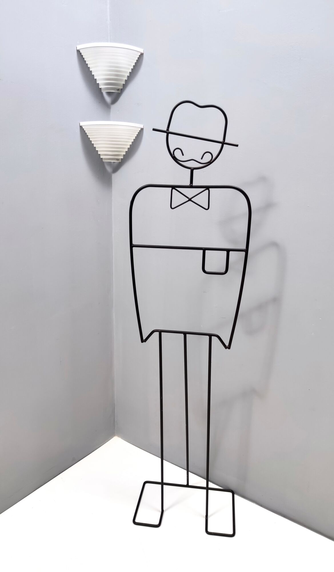 Pair of Postmodern Egisto Corner Sconces by Angelo Mangiarotti for Artemide