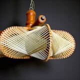 Rustic wooden chandelier