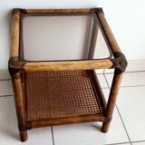 Table d'appoint rotin