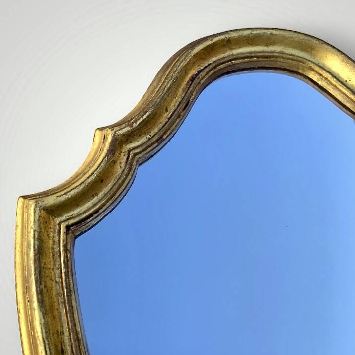 Louis XV style gilded resin mirror – 1960s