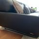 Roche Bobois 3-seater sofa - wide armrests/leather (w. 240 x h. 82)