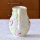 Hand-painted floral slip carafe