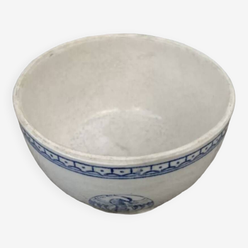 Asian beige ceramic salad bowl