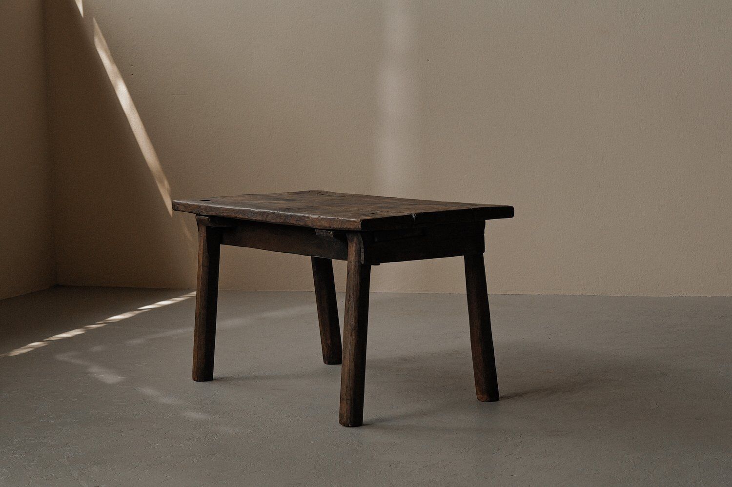 Solid oak farmhouse table, France, circa 1950