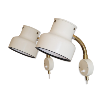 Pair of Scandinavian appliques "Bumling" by Anders Pehrson for Ateljé Lyktan 1970