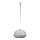 Suspended lamp from the space age in opaline glass from the 1970s, Czechoslovakia.