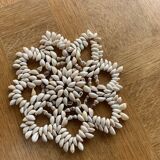 Vintage shell underside floral pattern