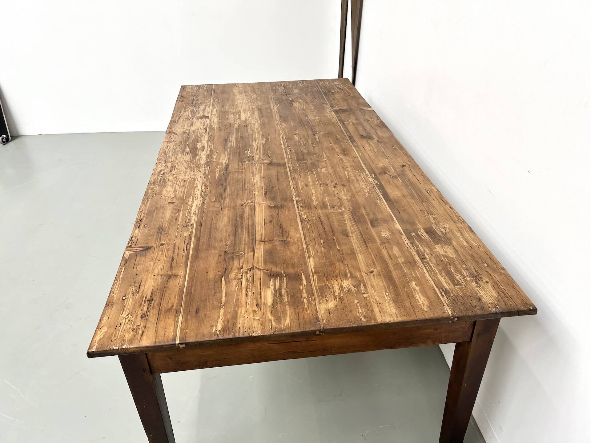 Table de ferme en pin, années 50