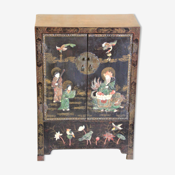 Chinese wardrobe, with mother-of-pearl inlays