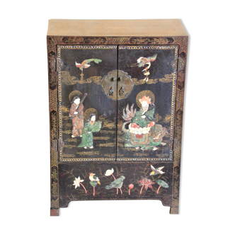 Chinese wardrobe, with mother-of-pearl inlays