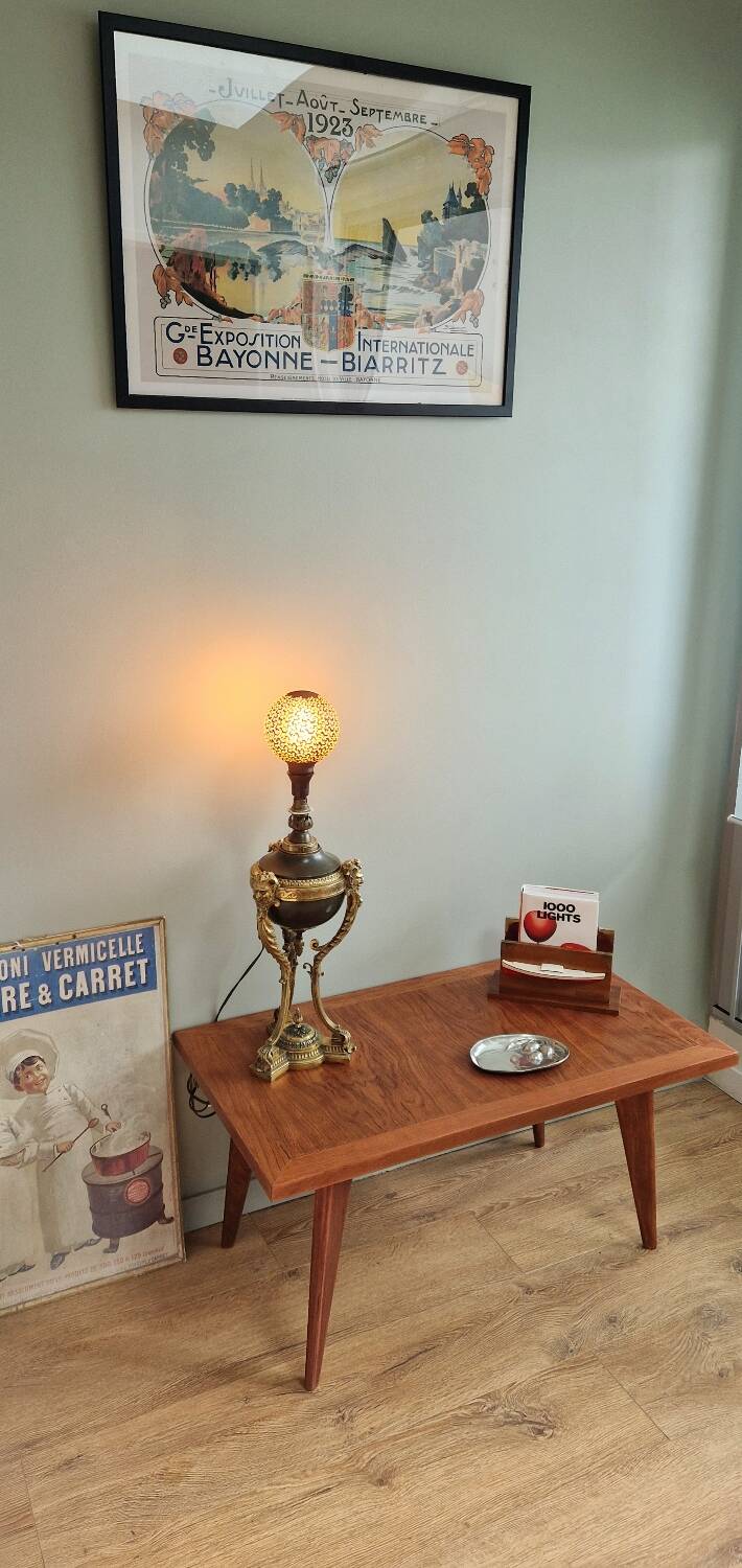 Scandinavian style coffee table from the 50s in rosewood