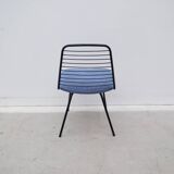 Chaise de jean-louis bonnant en métal et tissu, 1950