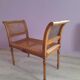 Banquette cannée début 20ème siècle